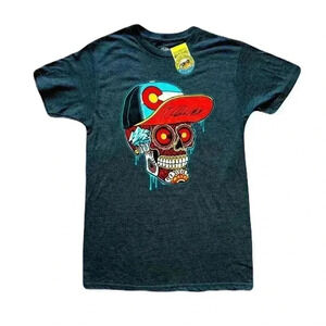 NWT Mens Duck Company Ft.Collin's Short Sleeve Grey TShirt Size Small Colorado